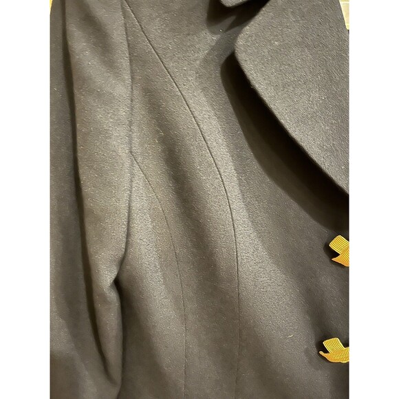ALBERT NIPON Vintage Peplum Jacket Pencil Skirt Wool Gold Buttons Career Sz 8 - Picture 6 of 15